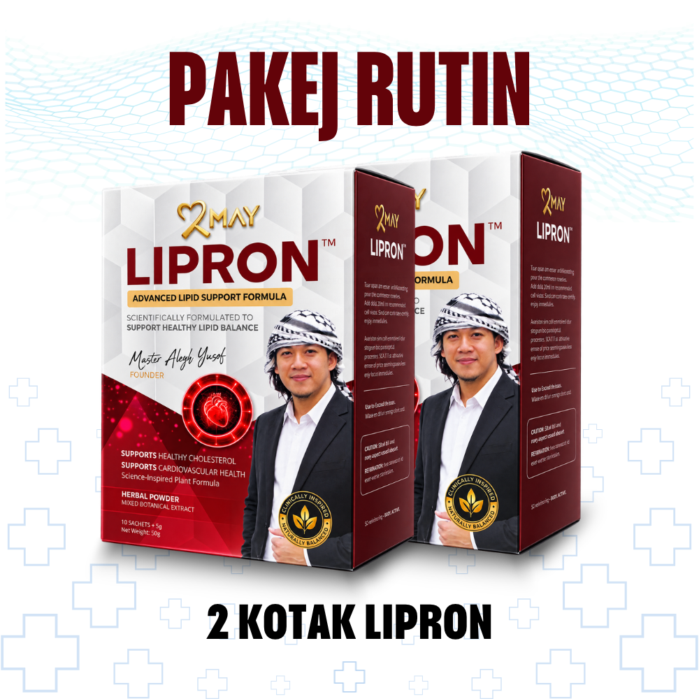 PAKEJ RUTIN LIPRON ( 2 KOTAK LIPRON )